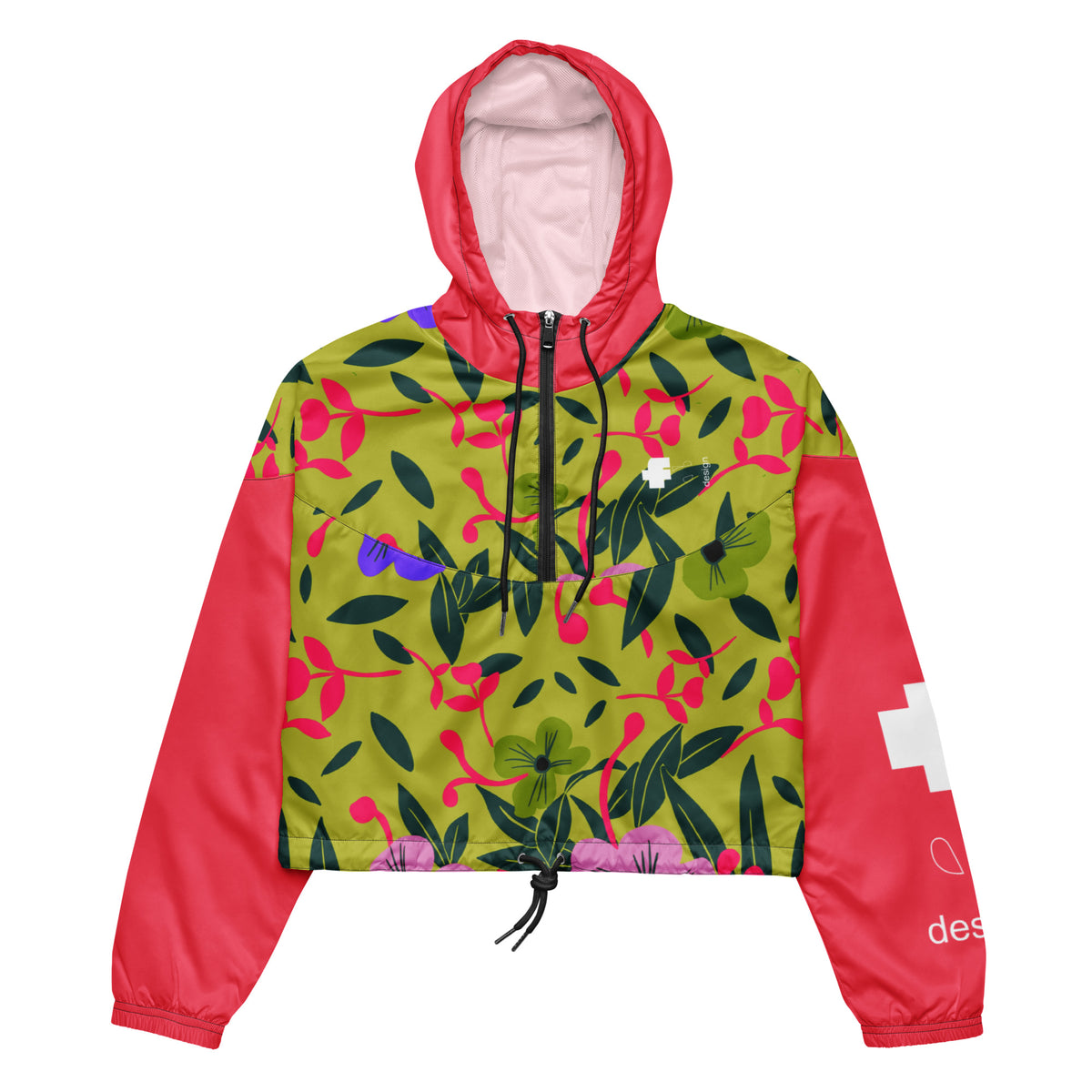 Women’s Floral Pink Windbreaker