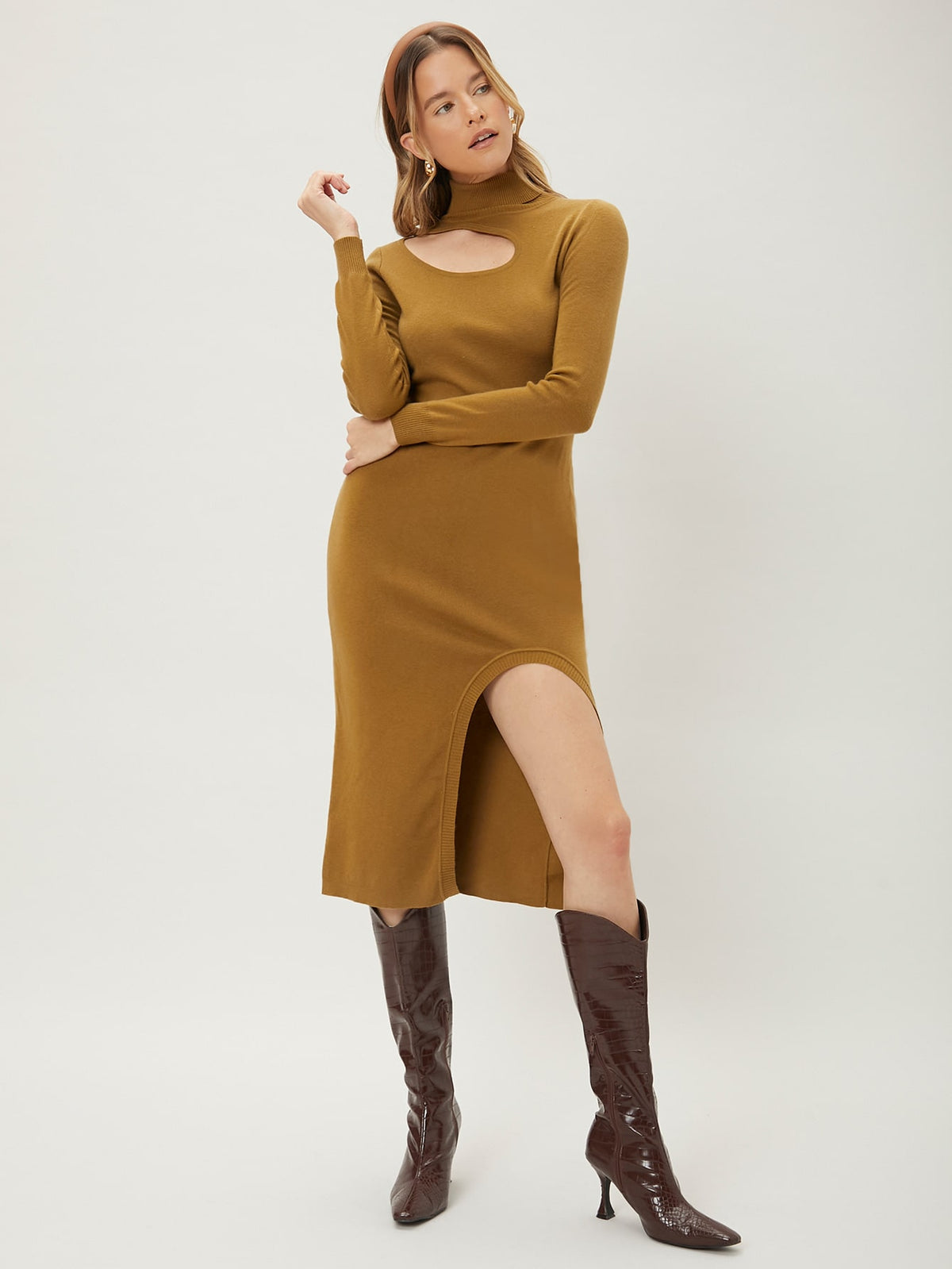 Women's Wool Mix Sweater Dress