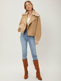 Women's Wool Khaki Overcoat