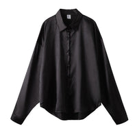 Women's Satin Silk Vintage Casual Blouse