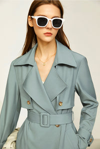 Women's Trench Coat Office Jackets