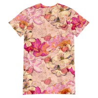 T-shirt Printed Pink Dress