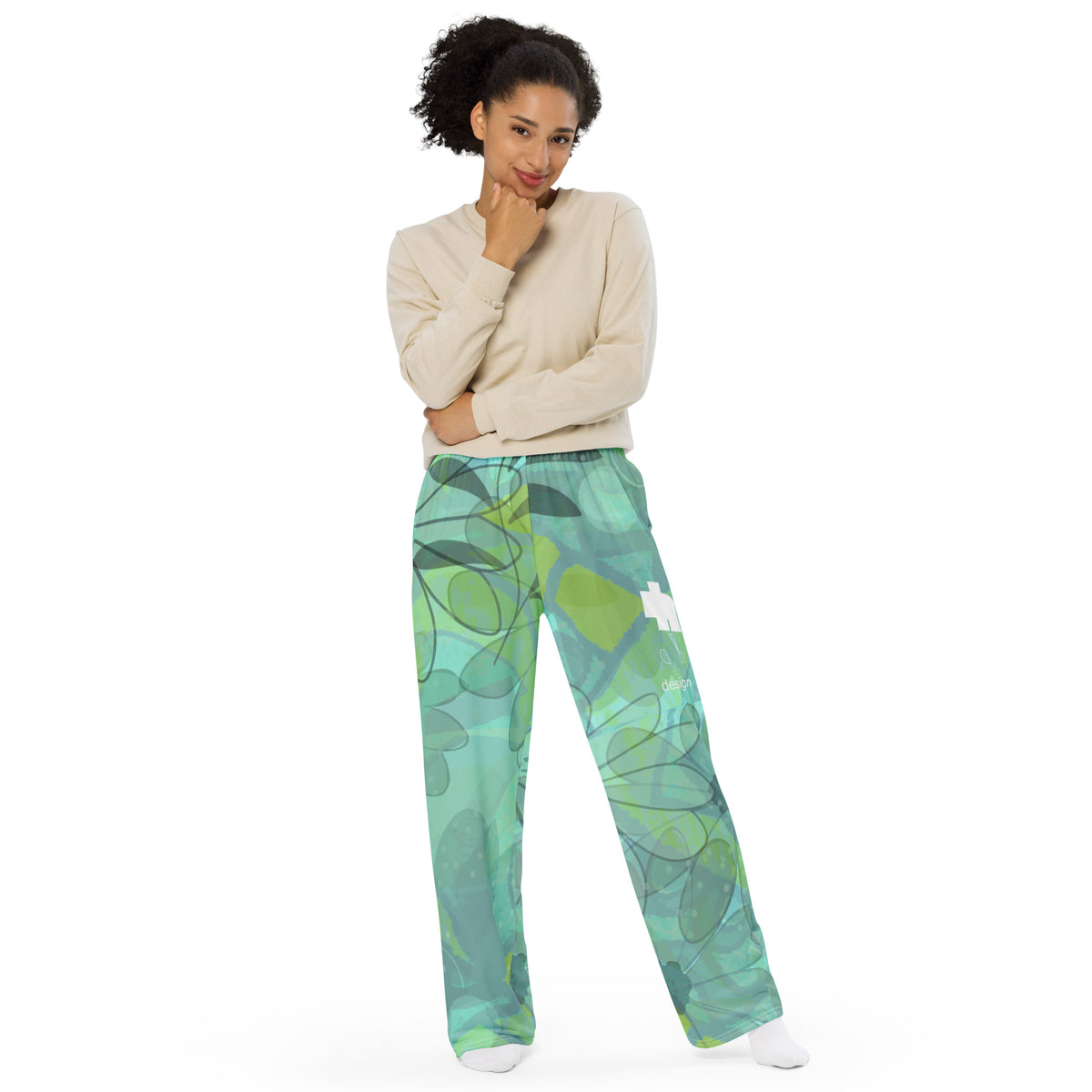 Women's printed leg pants