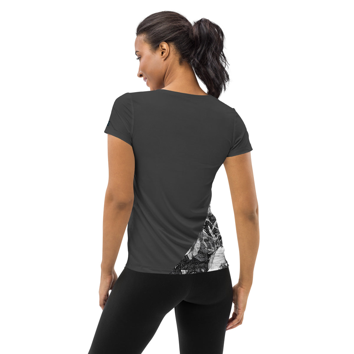 Women's Grey Athletic T-shirt