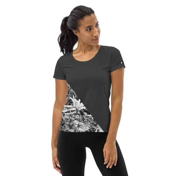 Women's Grey Athletic T-shirt