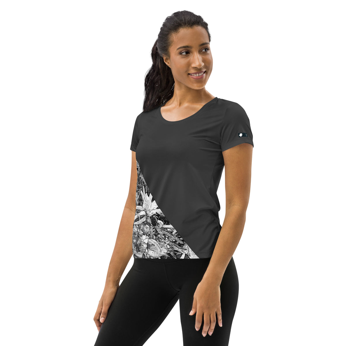 Women's Grey Athletic T-shirt