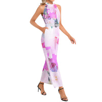 Women's Halter  Belted Jumpsuit