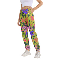 Women's Floral Elastic Sweatpant