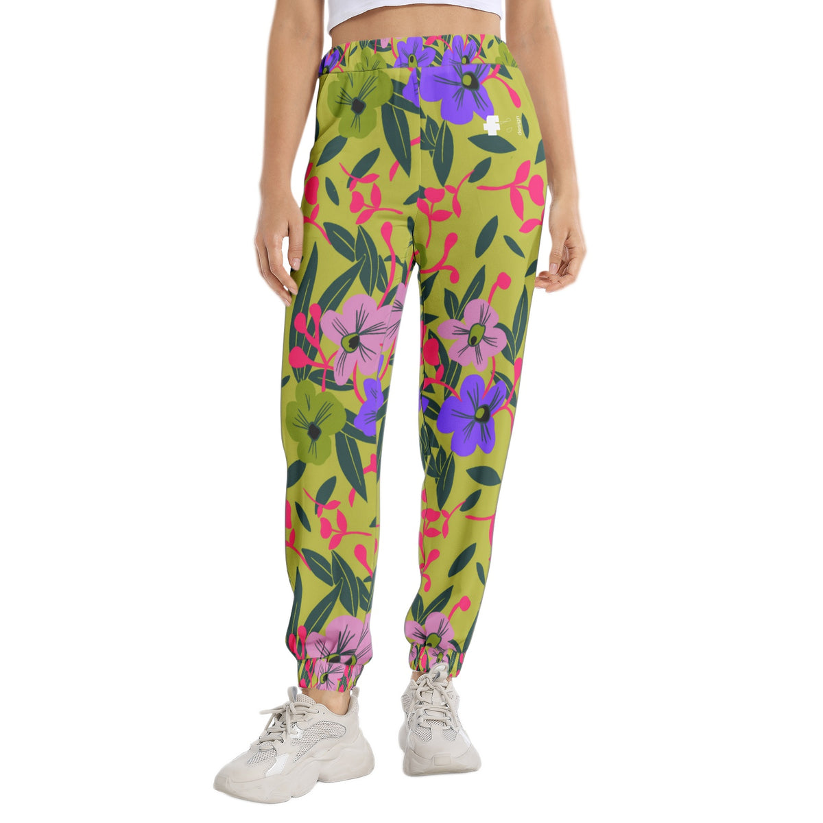 Women's Floral Elastic Sweatpant