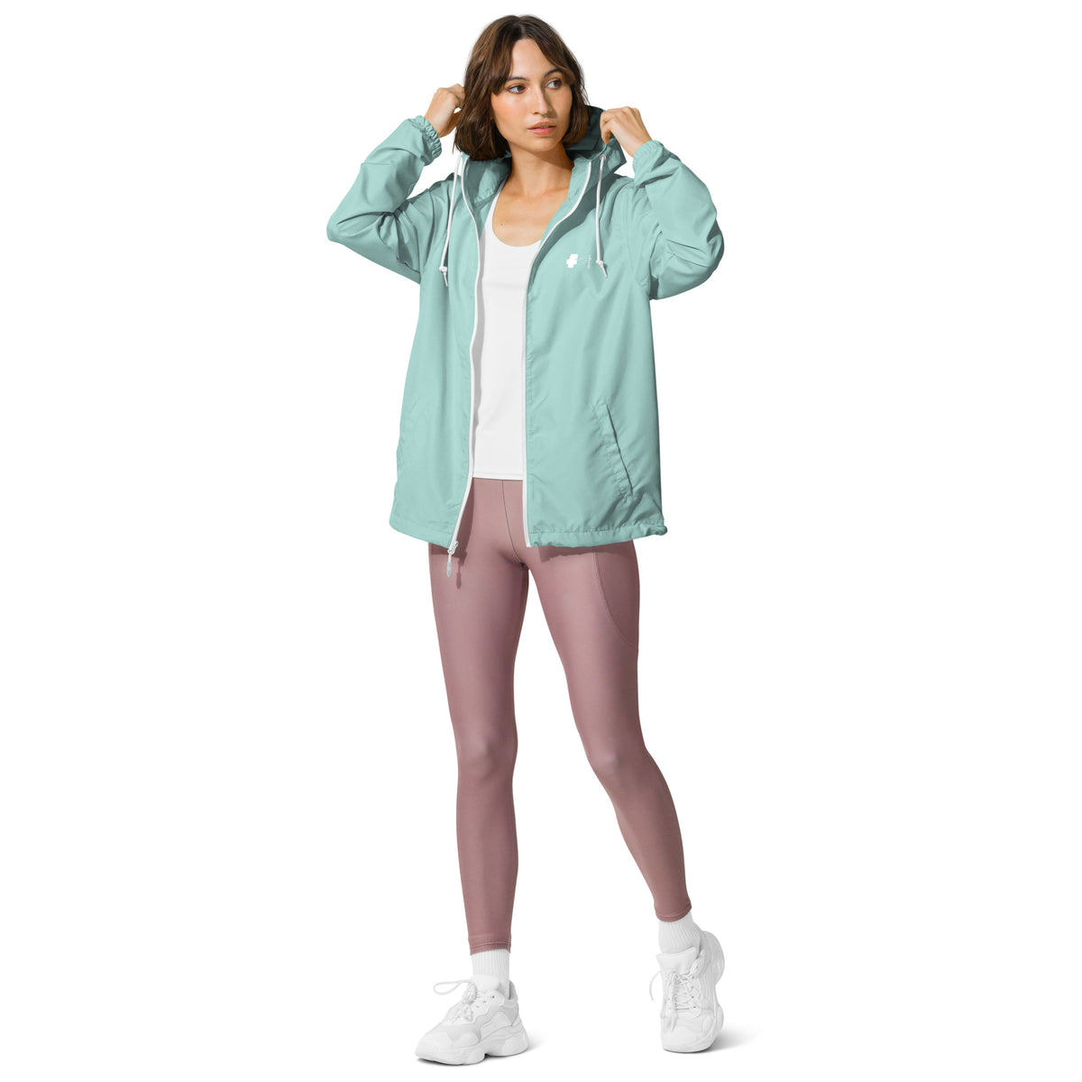 Women's Unisex lightweight zip up windbreaker