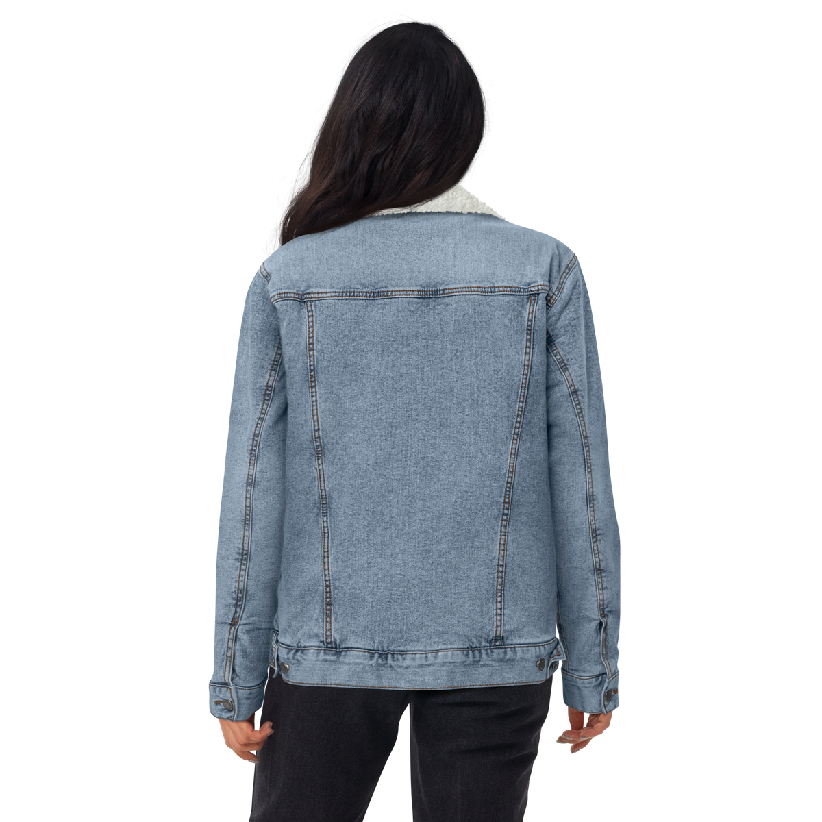 Women's Unisex denim sherpa jacket