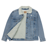 Women's Unisex denim sherpa jacket