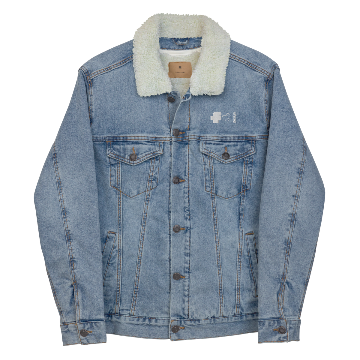 Women's Unisex denim sherpa jacket